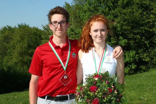 Jusuts Heilmann vom GC Bergisch Land und Carolin Kauffmann vom Marienburger GC siegten beim ersten Ranglistenturnier 16/18 im Golf Club Hubbelrath