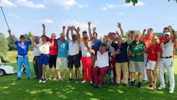 Die Sieger der diesjährigen DM der Golferinnen und Golfer mit Behinderung 