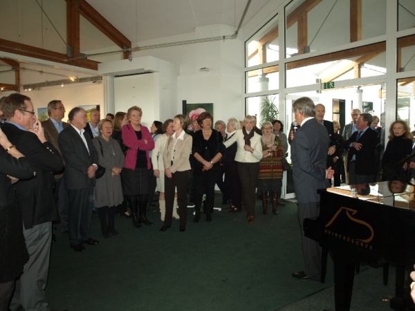 Präsident Horst Fechner begrüßte „seine“ Mitglieder beim Neujahrsempfang im GC Mettmann