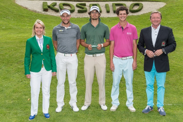 v.l.n.r.: SusanneSchmitz-Abshagen,AntoineSchwartz, HinrichArkenau, KennySubregis undRalf H. Schmitz Foto: GOLFSUPPORTnl