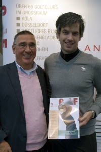 Chefredakteuer Claus-Peter Doetsch mit Christian Reimbold auf der Rheingolf 2013