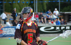 Lacrosse-Nationalspieler Lorenz Lehmhaus in Aktion