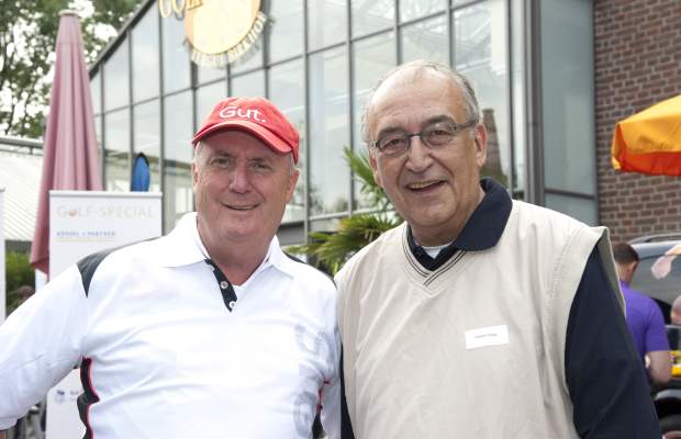 Der Neusser Bürgermeister und der Düsseldorfer Organisator: Herbert Napp (r) und Axel Pollheim